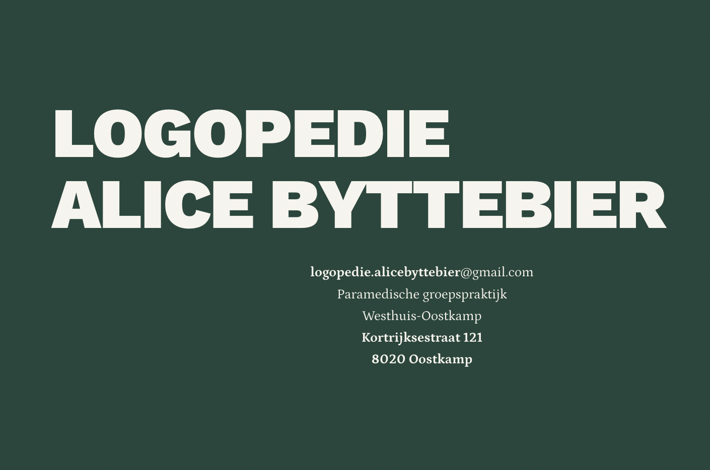 logopedisten Poeke Logopedie Alice Byttebier